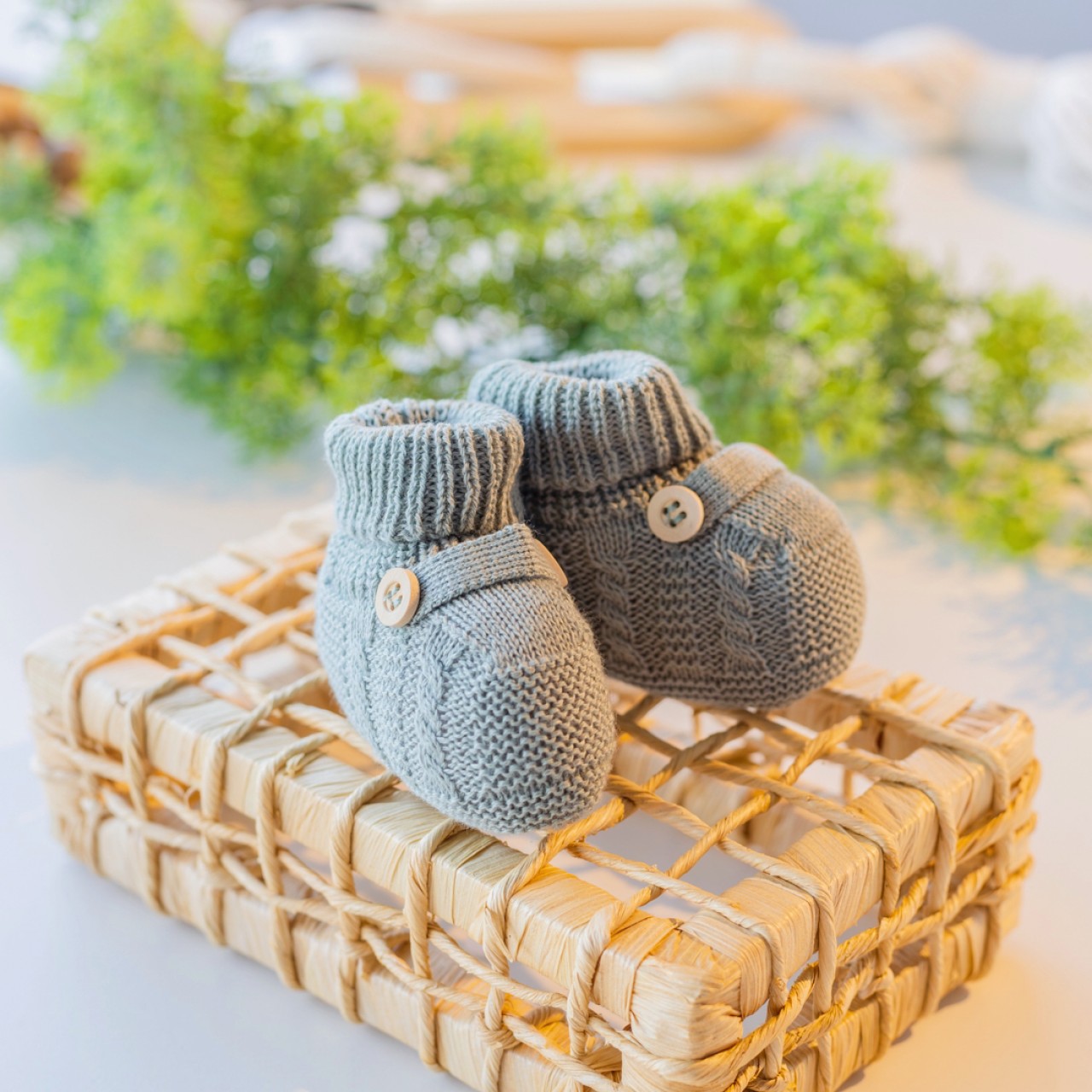 Sapatinho de linha Botão Verde Plix